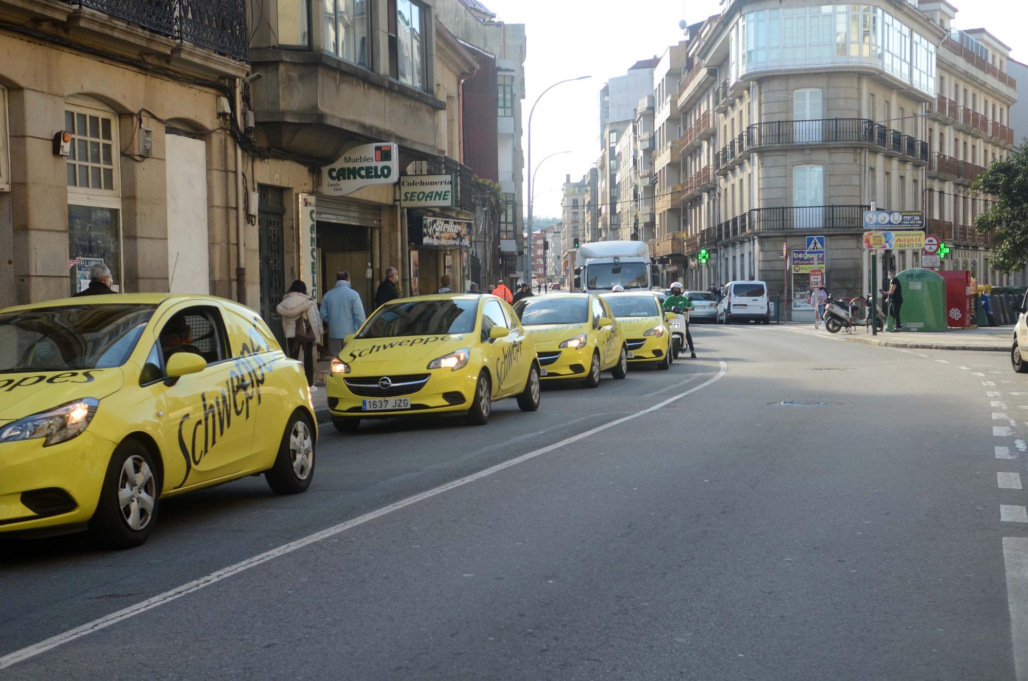 Manifestación masiva de la hostelería en Vilagarcía