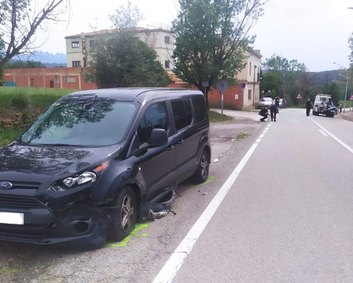 Un dels vehicles implicats en l'accident mortal al barri del Xup