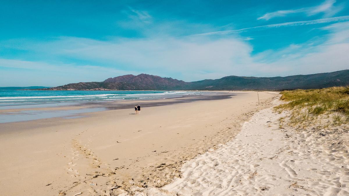 La playa de Carnota, uno de los mejores miradores del eclipse.