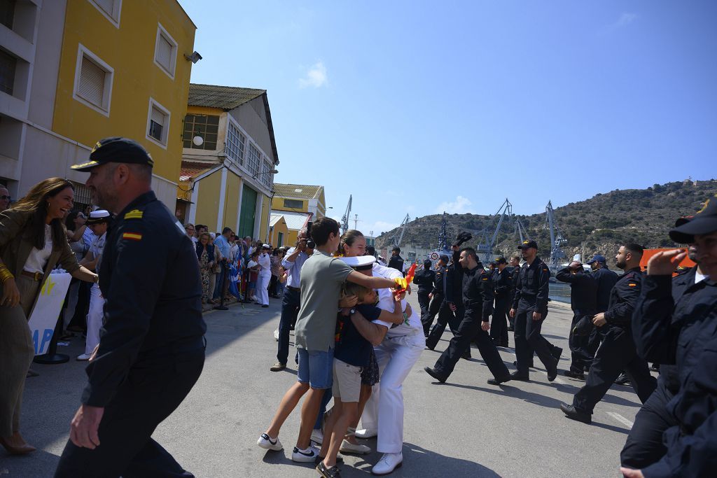 Llegada del buque Hesperides a Cartagena