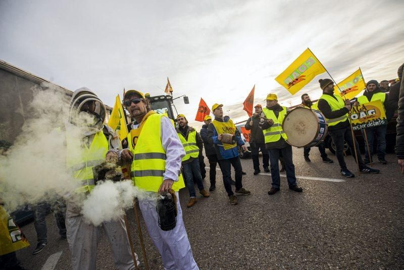 Manifestación de agricultores en Zaragoza