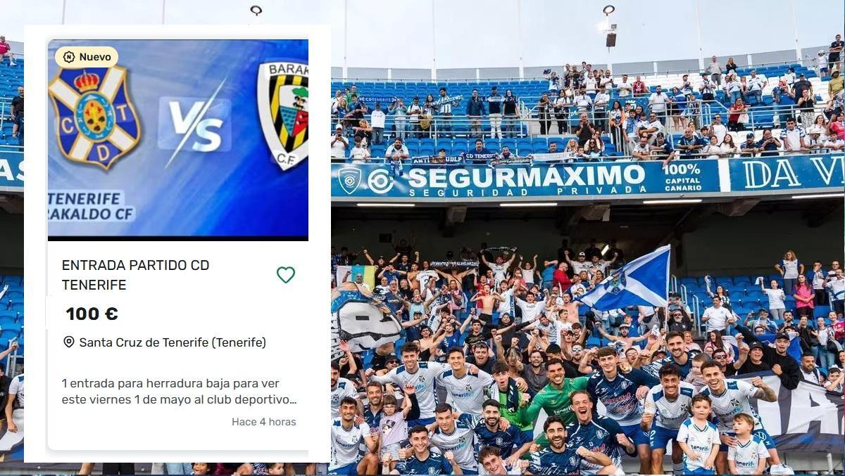 Pantallazo que confirma la reventa de entradas.