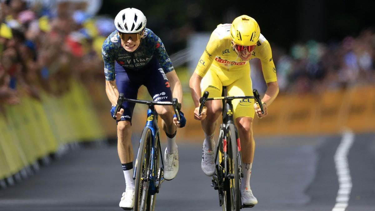 Jonas Vingegaard y Tadej Pogacar, los dos grandes favoritos para ganar el Tour de Francia