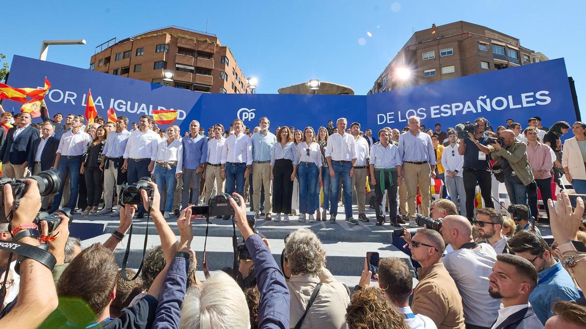 La manifestación contra la amnistía en Madrid