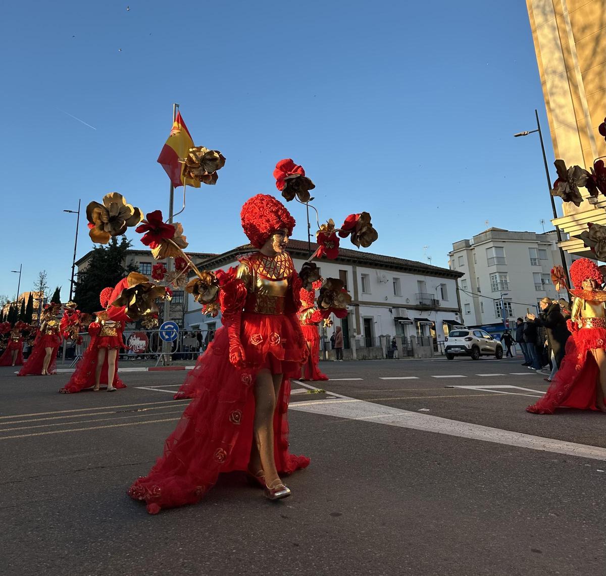 Participantes en el desfile del pasado sábado en Coria.