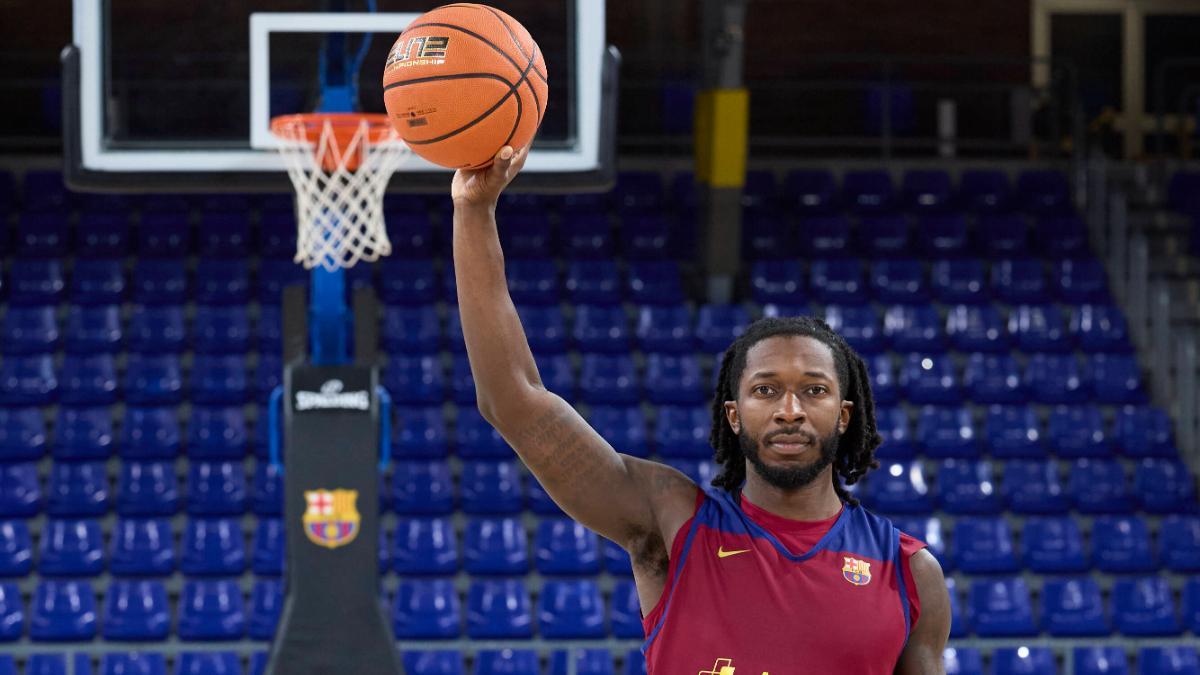 Myles Cale, con SPORT en el Palau Blaugrana