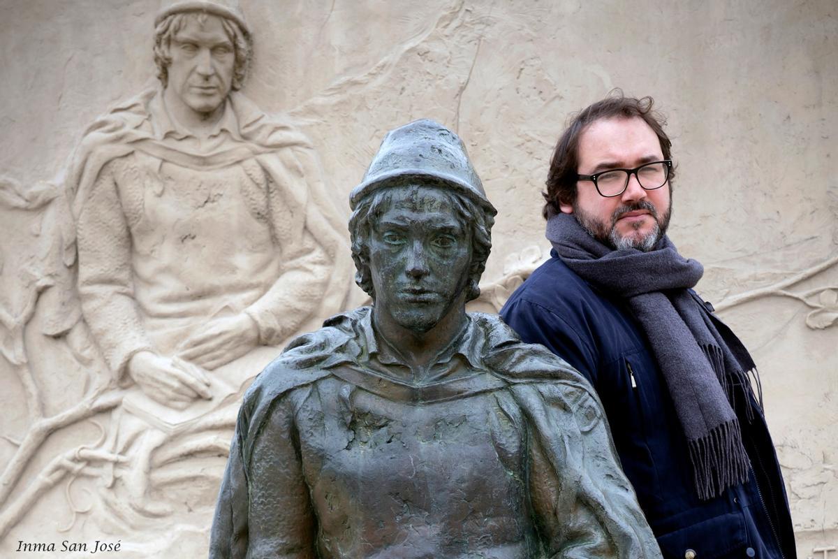 Sergio Zamora, uno de los nuevos habitantes de Paredes de Nava, en Palencia