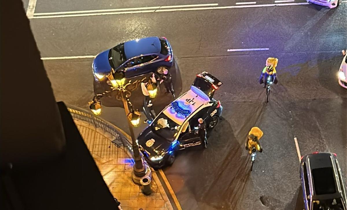 Los vehículos implicados en el accidente.