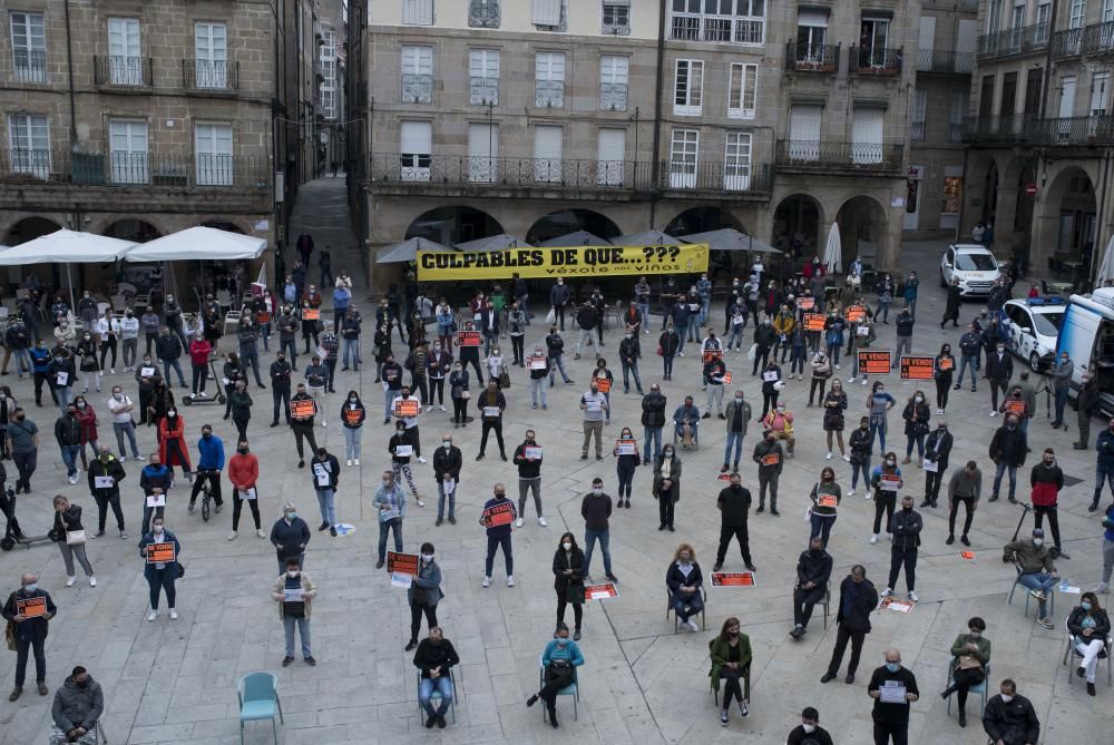 Así fue la primera jornada de cerrojo a Ourense. // B.L/C.P