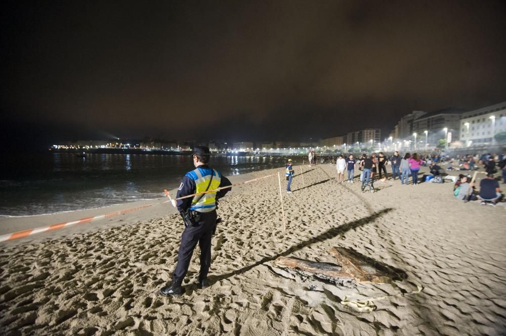 Así transcurrió la noche y amanecieron las playas