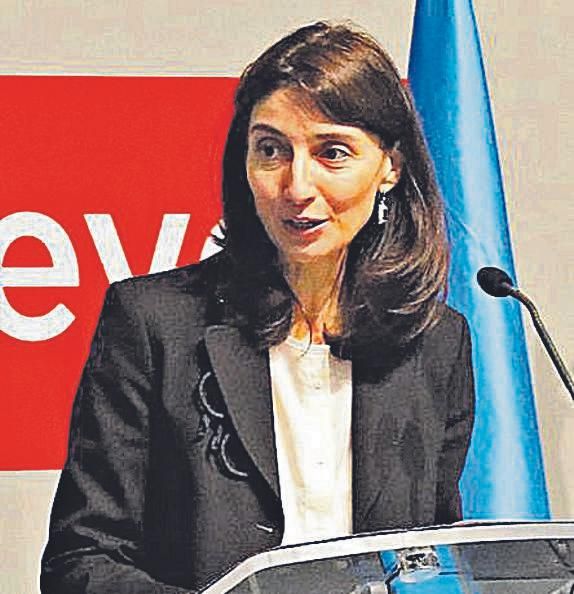 Pilar Llop, durante su intervención. | Mara Villamuza
