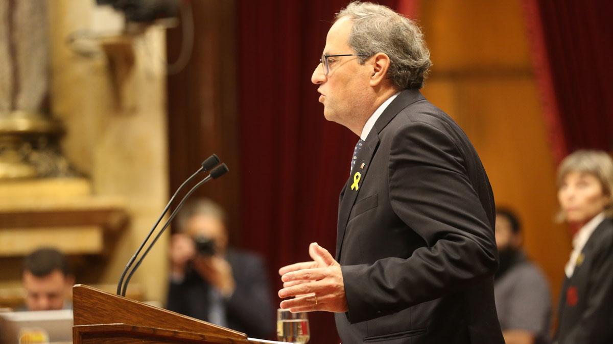 Quim Torra: Retiramos cualquier forma de apoyo al Gobierno español.