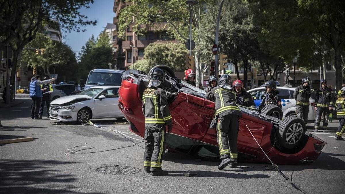 Accidente de tráfico en Barcelona