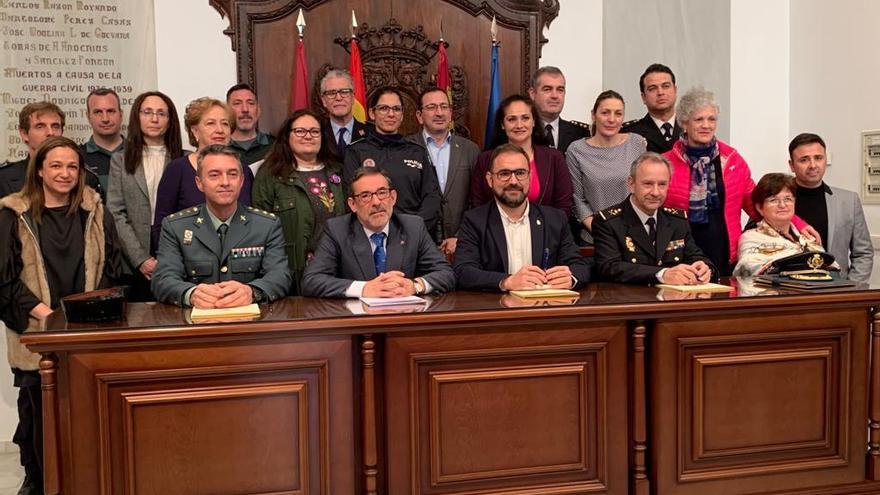 La firma del convenio con las Fuerzas y Cuerpos de Seguridad del Estado tuvo lugar ayer en Lorca.