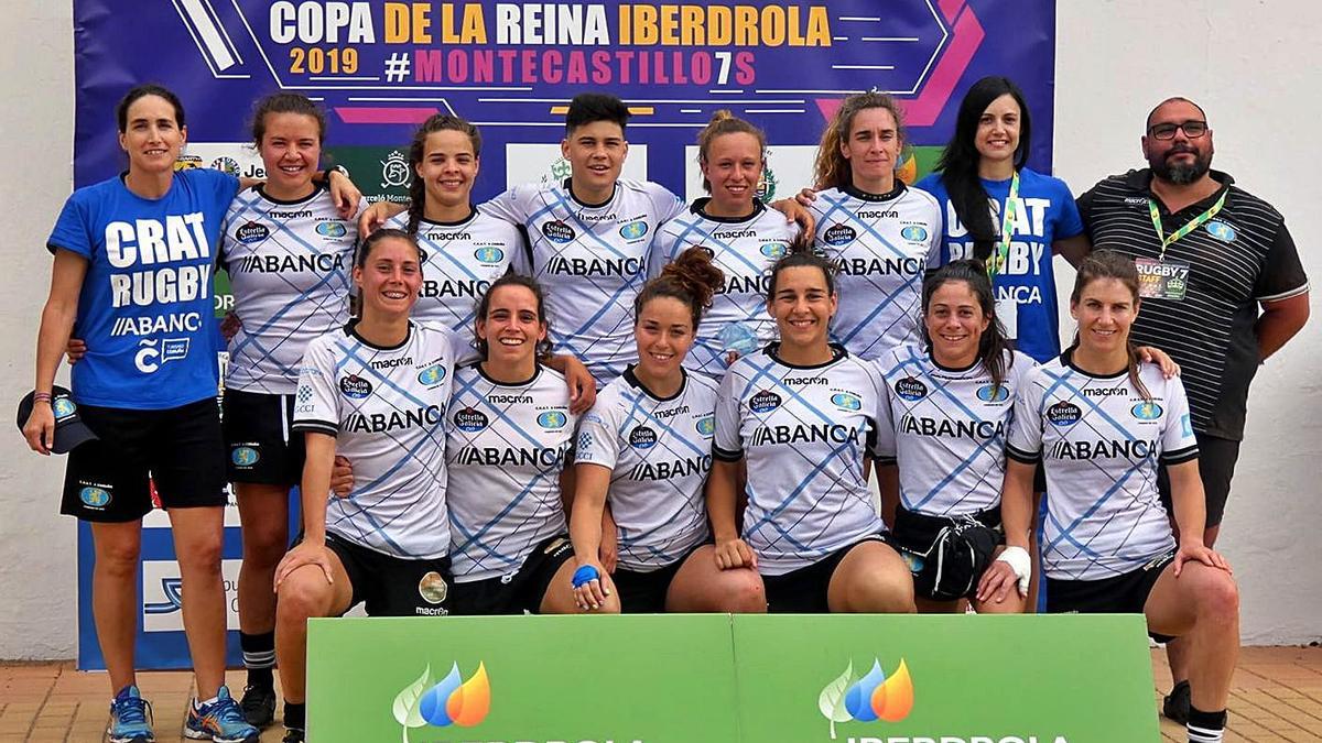 Equipo del CRAT que fue subcampeón de la Copa de la Reina de seven en 2019. |  // LA OPINIÓN