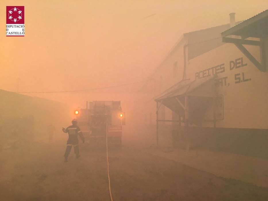 Incendio forestal en Culla