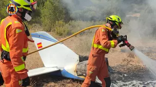 Dos muertos en el accidente de una avioneta en la localidad valenciana de Requena