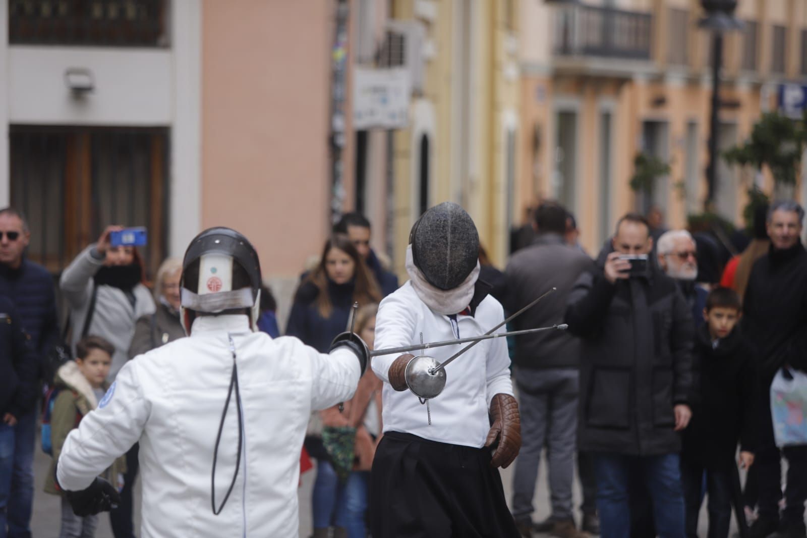 Exhibición de esgrima en València