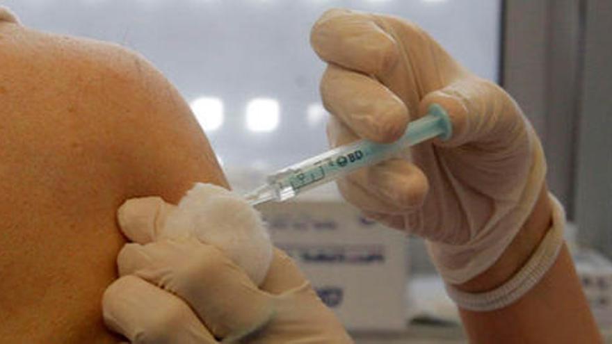 Una persona recibe la vacuna contra la gripe. / F. B.