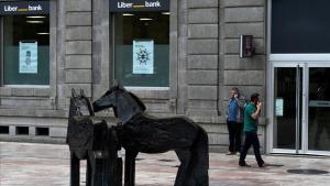 Una oficina de Liberbank en Oviedo.