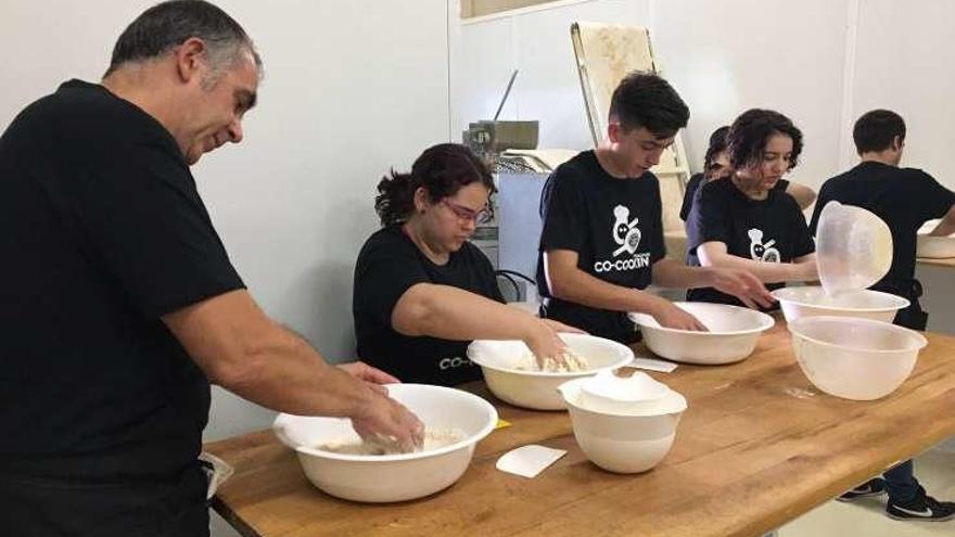 Los alumnos durante el taller.