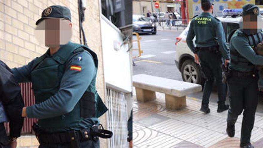 Los dos detenidos que han pasado esta mañana a disposición judicial.