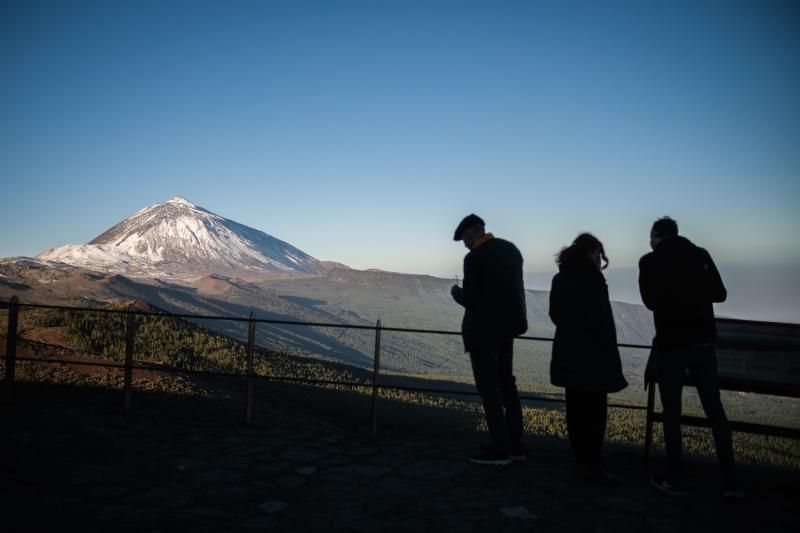 Nieve en el Parque Nacional del Teide