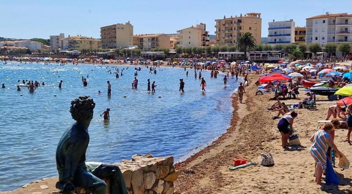 La platja de Riells de l'Escala, en una imatge d'arxiu.