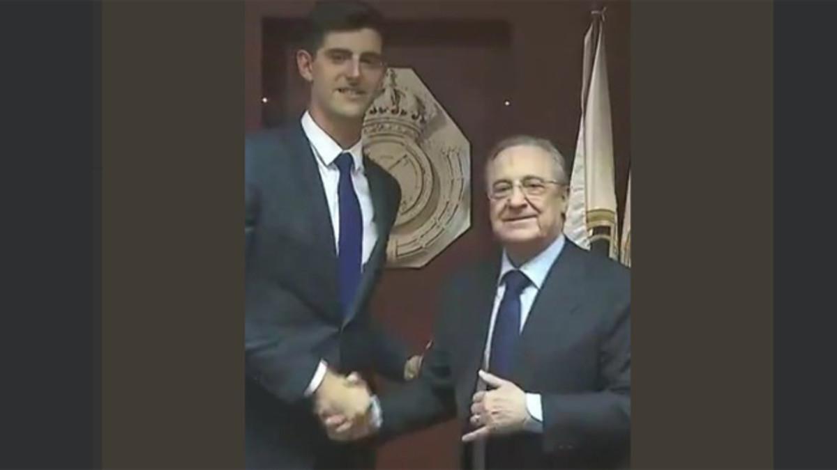 Florentino Pérez vuelve a ser viral por un gesto