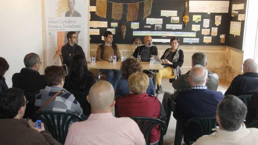 Un momento de la mesa redonda sobre el gallego en los medios de comunicación. // Santos Álvarez