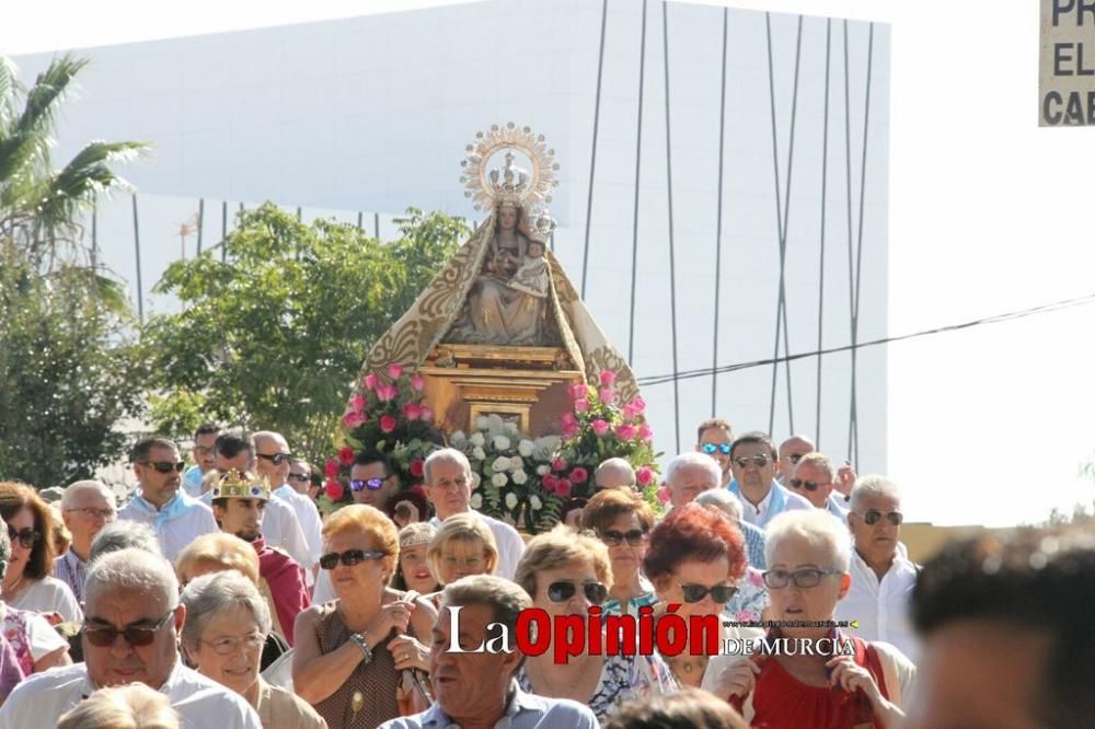 La Virgen de las Huertas llega a Lorca para las fiestas