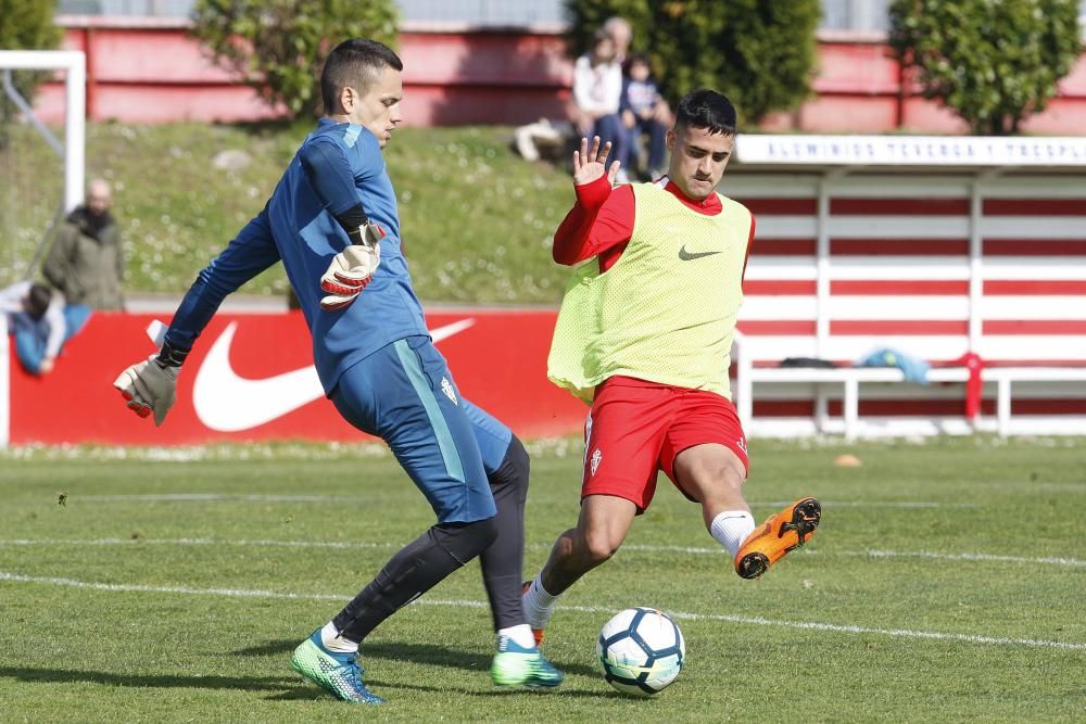 Entrenamiento del Sporting