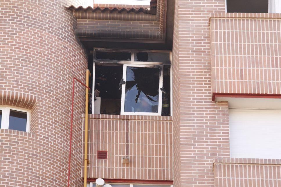 Incendio en una casa en San Antón