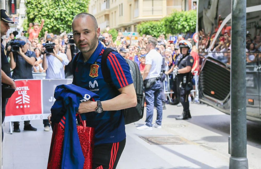 Así ha sido la llegada de la selección a Castelló