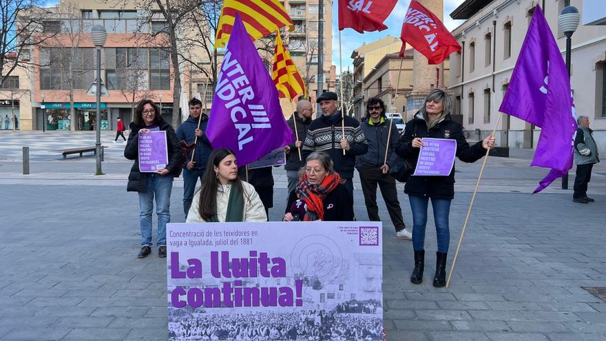 Els representants de la Intersindical a Igualada