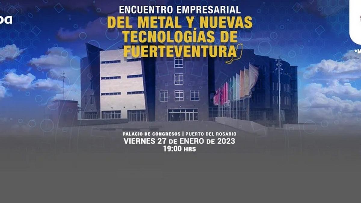 Cartel informativo sobre el evento de Femepa en Fuerteventura.