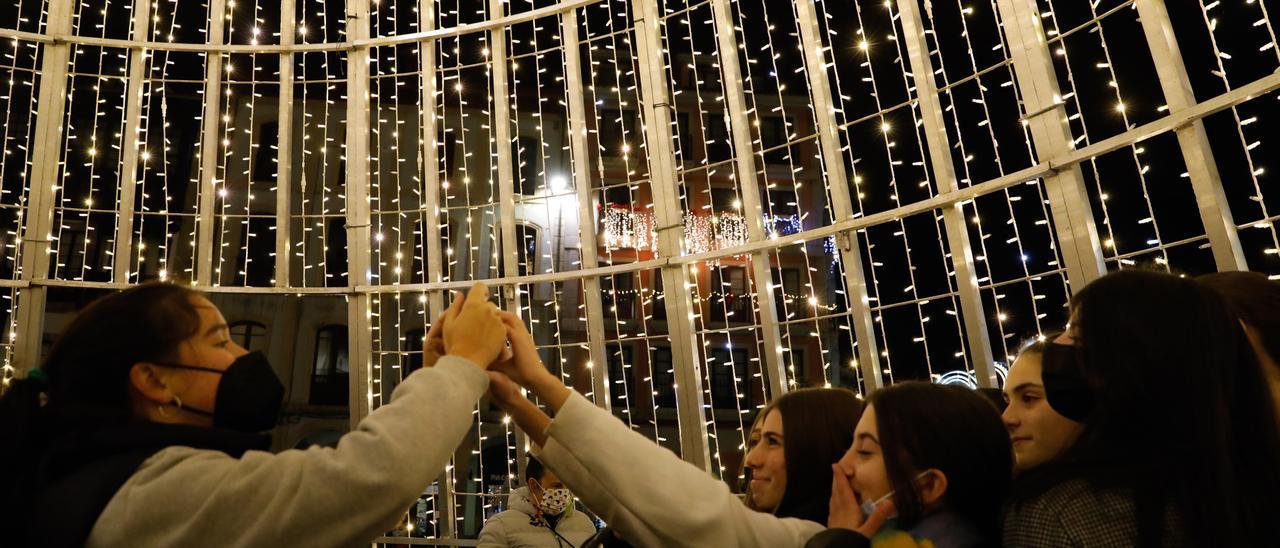 Ambiente el año pasado coincidiendo con el alumbrado navideño.