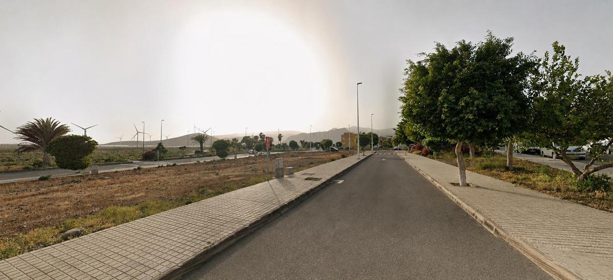 Imagen de una de las parcelas del Cruce de Arinaga en las que se construirá vivienda.
