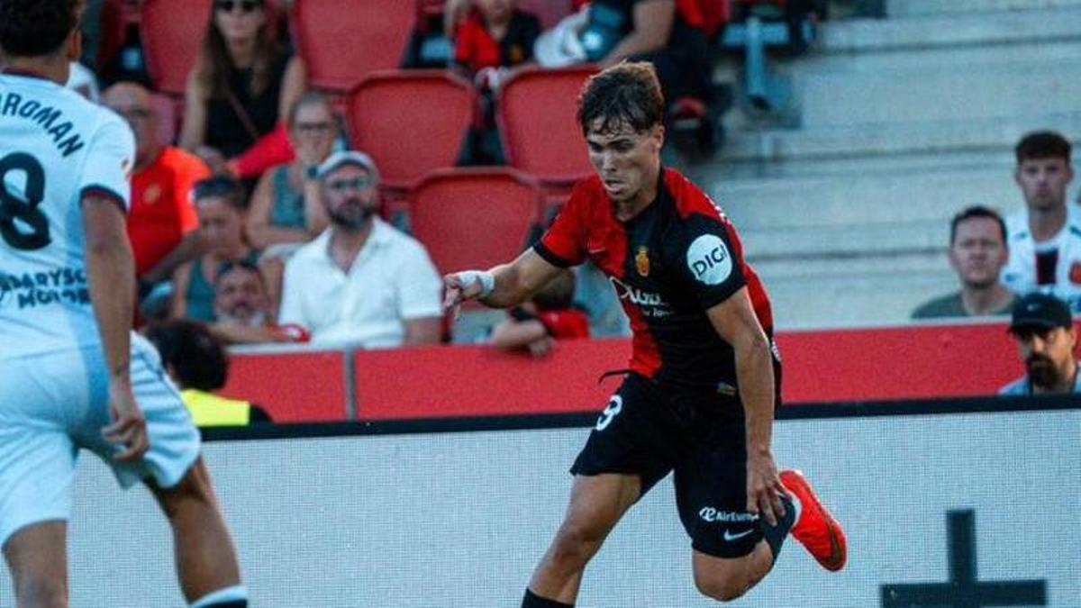 Cerdà, durante el duelo ante el Ceuta.
