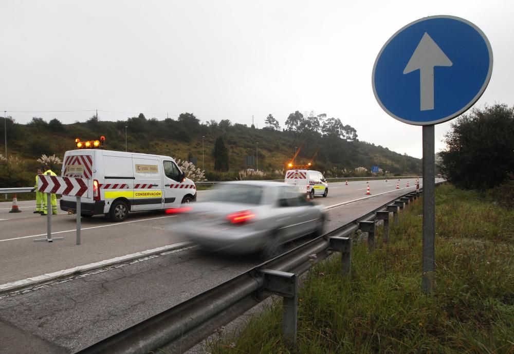 Obras en la autopista "Y"