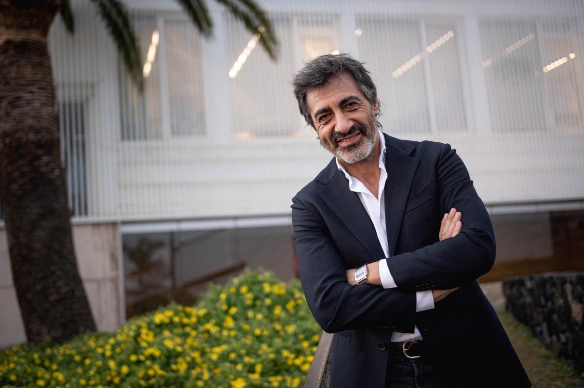 Juan del Val (Madrid, 1970), ayer antes del acto celebrado en el Auditorio de El Sauzal.