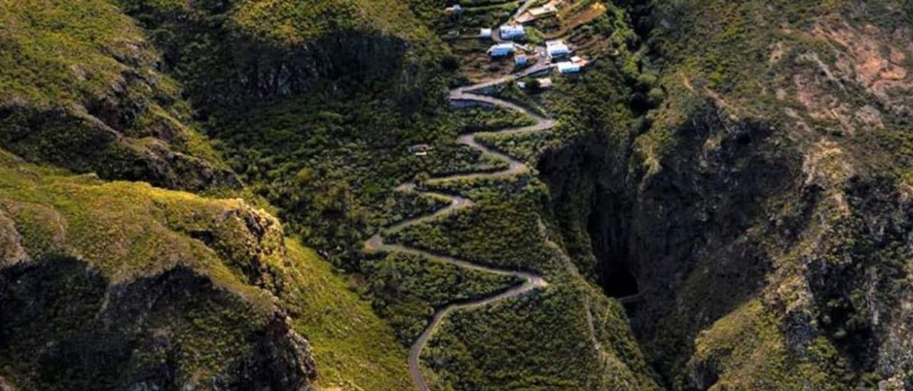 Panorámica de la carretera a la Tierra del Trigo.