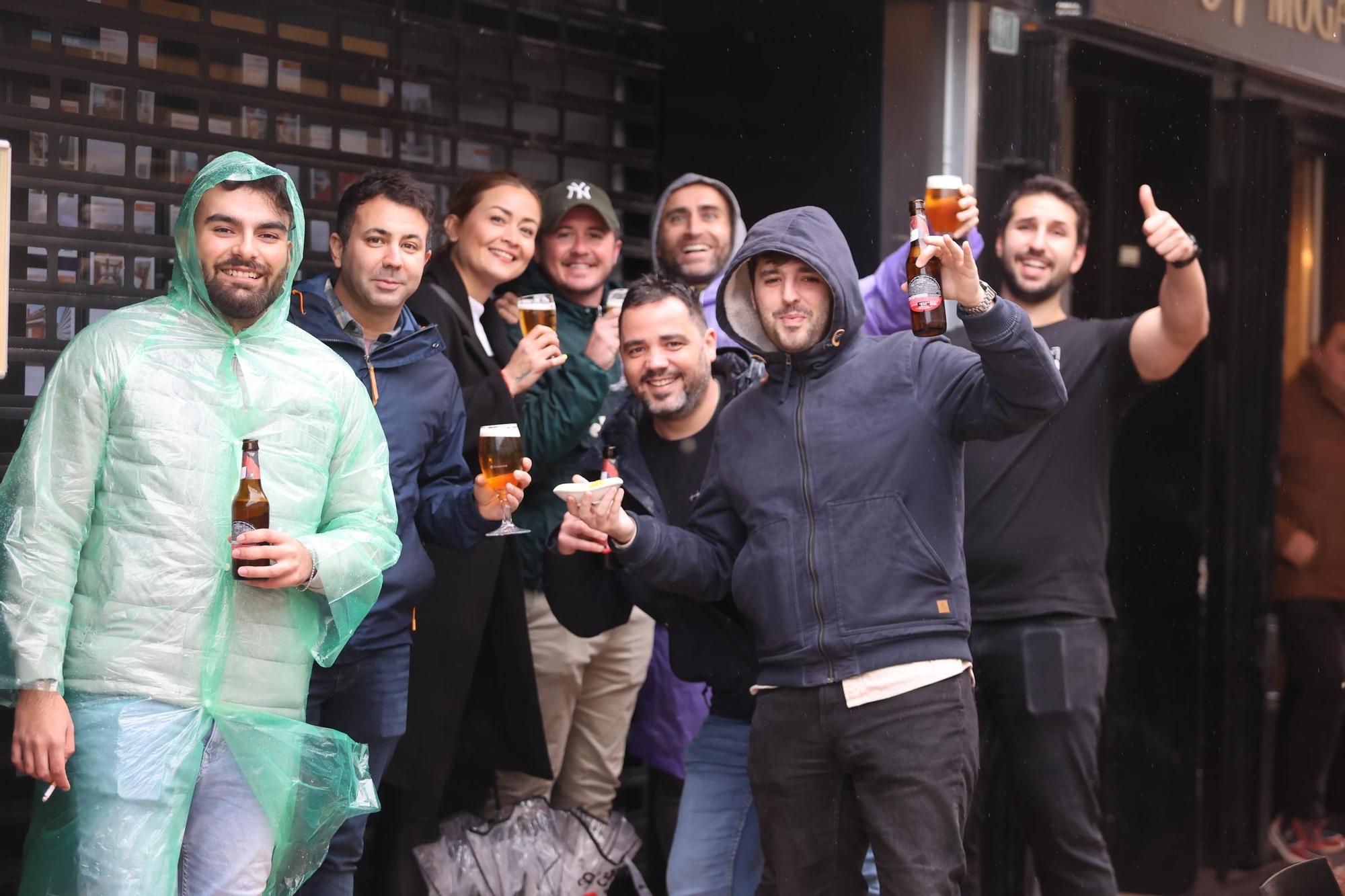 Lluvia en las paellas de Benicàssim