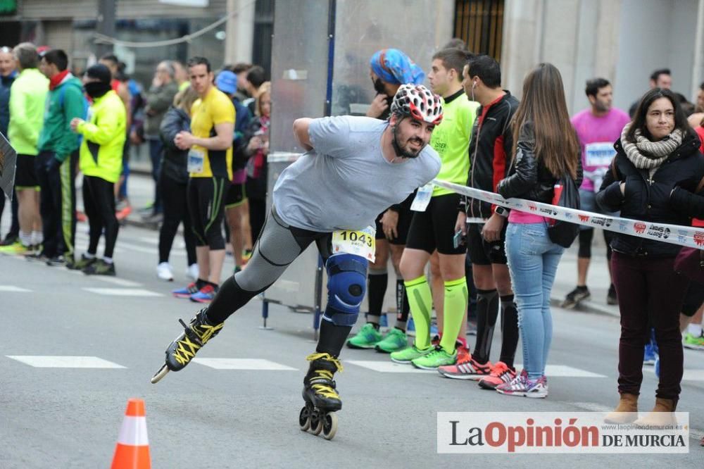 Murcia Maratón. Patinadores en carrera