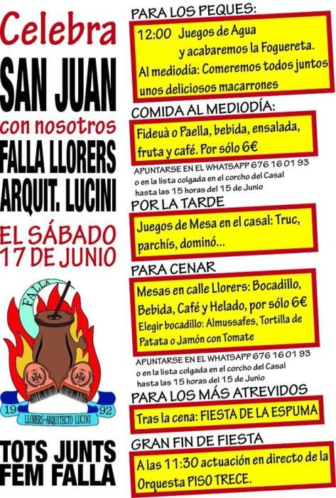 Verbenas de San Juan para el día 17