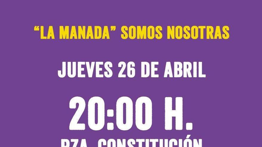 Cartel con el que se ha convocado la manifestación.