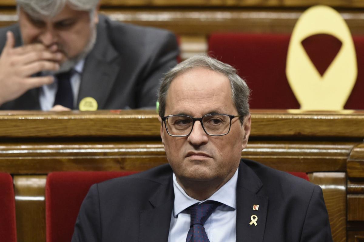 La inhabilitació de Torra obre un incert compte enrere de la legislatura a Catalunya
