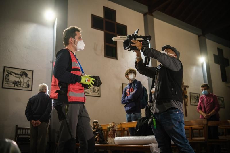 Pesebre volcánico del IGN con la Iglesia Tajuya