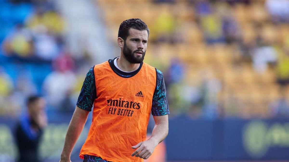 Nacho Fernández durante el calentamiento del Cádiz-Real Madrid