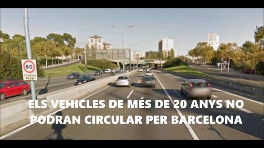 Barcelona vetarà els vehicles vells